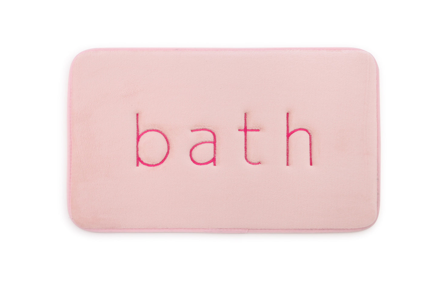 CARLA HOME Extra Thick Memory Foam & Super Comfort Bath Rug Mat for Bathroom (60 x 40 cm, Pink)-1978962238769336320