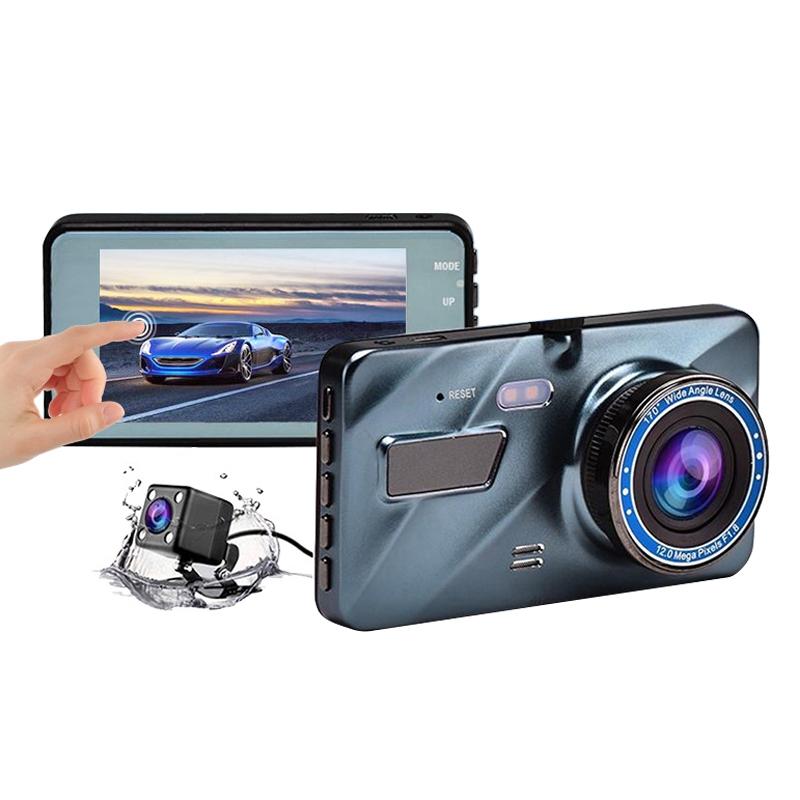 1080P Dual Recording Car Dvr With 4 Touch Screen Parking Monitoring & Loop Recording-1915198407031525376