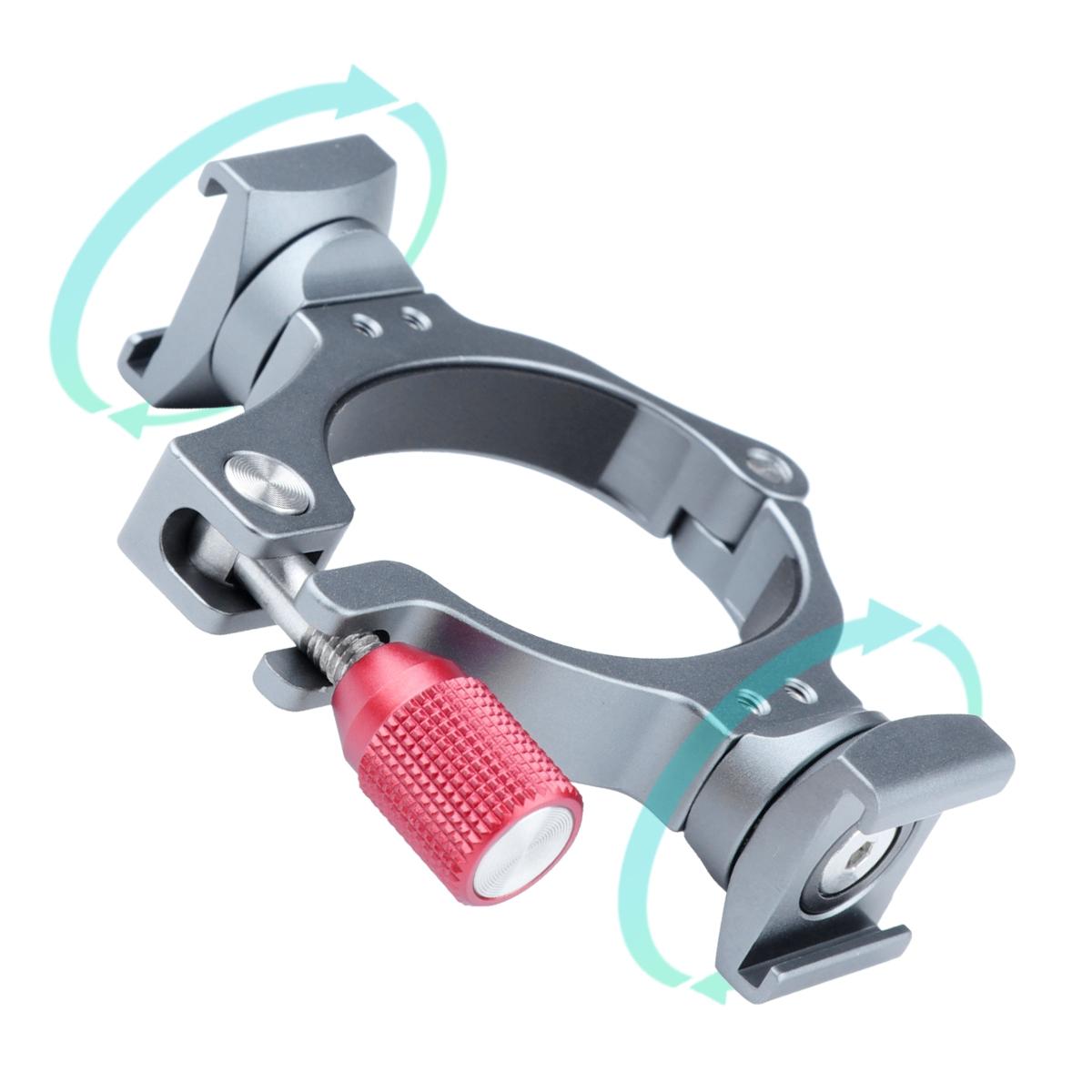 Extension Bracket With Dual Cold Shoe For Dji Om4 / Mobile 3 Stabilizer-1915198117922344960