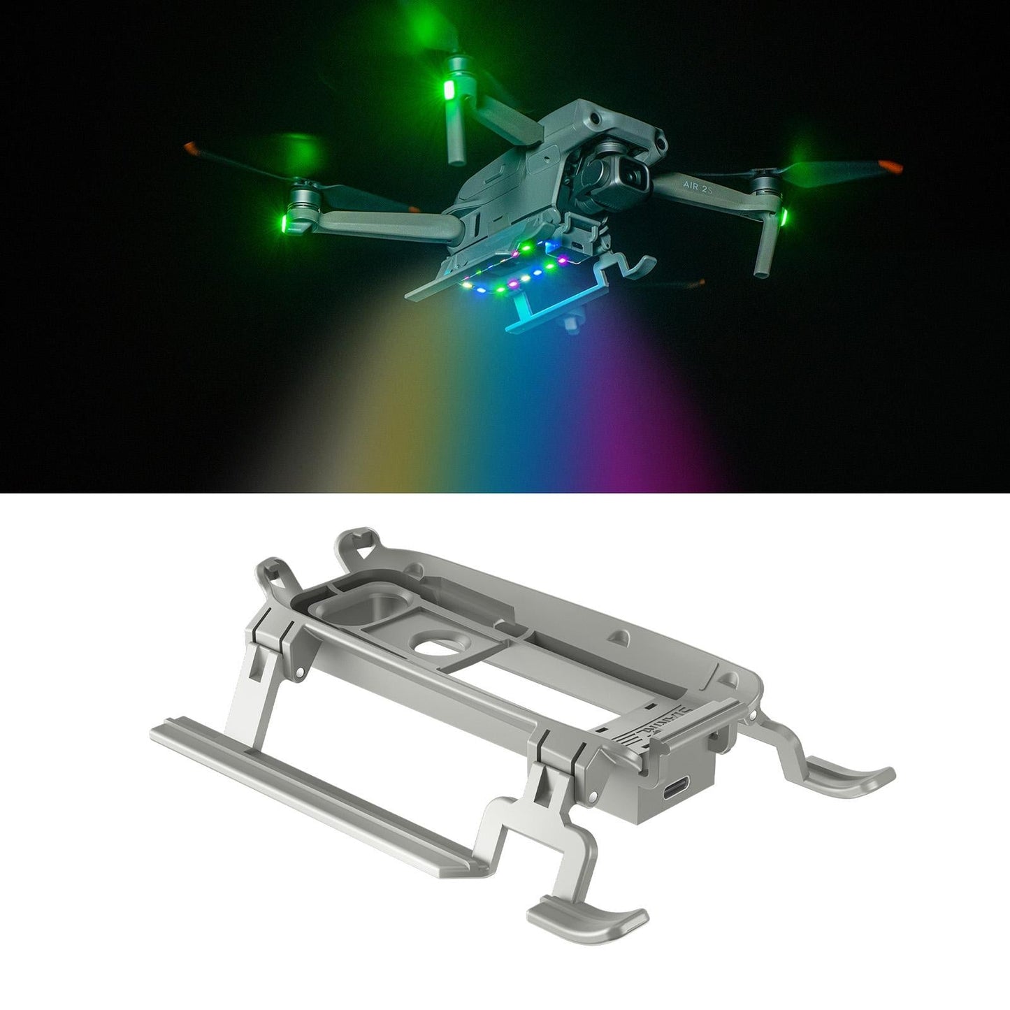 Foldable Landing Gear For Dji Air 2S - Anti-Fall & Heightened-1964932152239984640