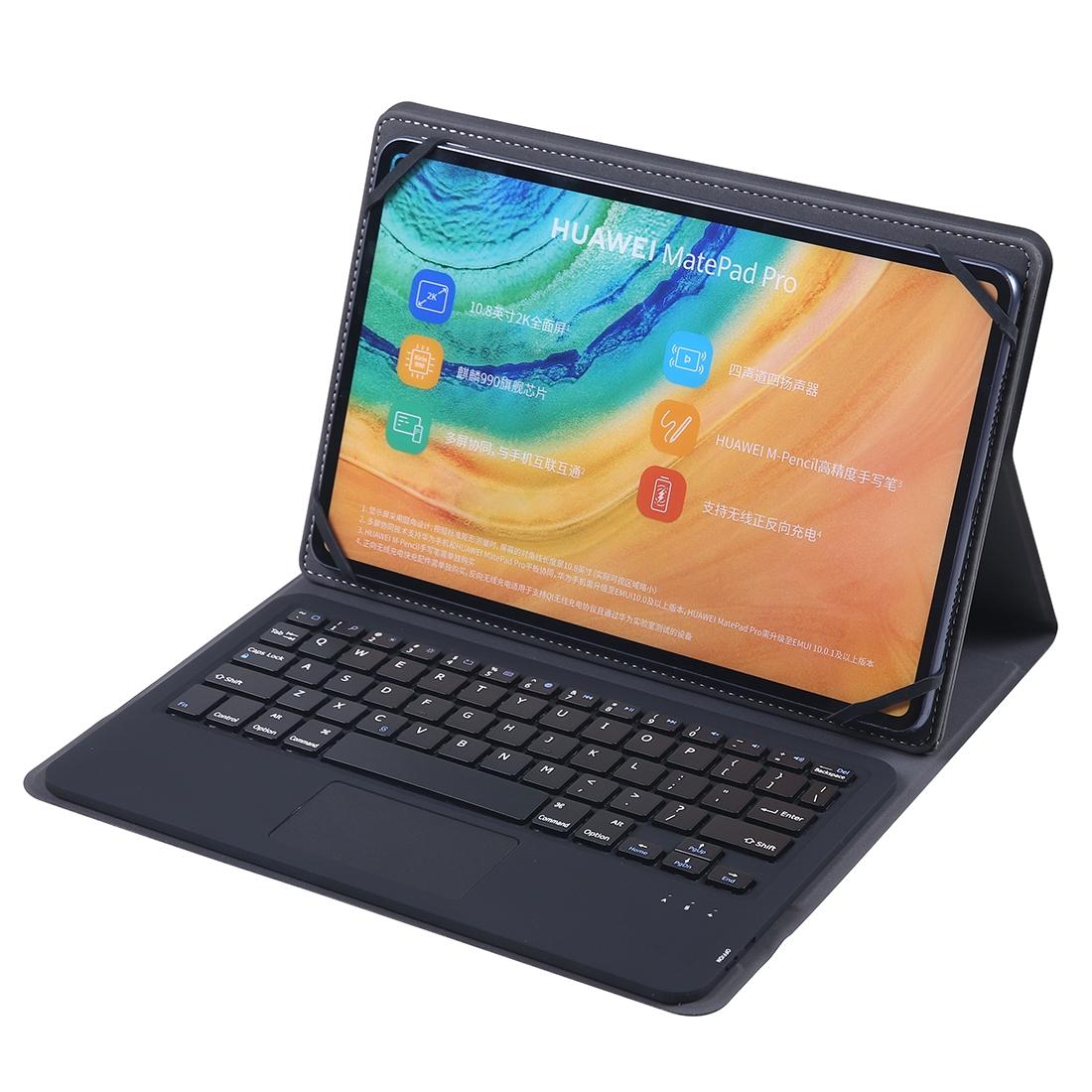 Universal 9-10 Inch Tablet Keyboard Case With Detachable Bluetooth Touch Stand - Black-1915196834511458304
