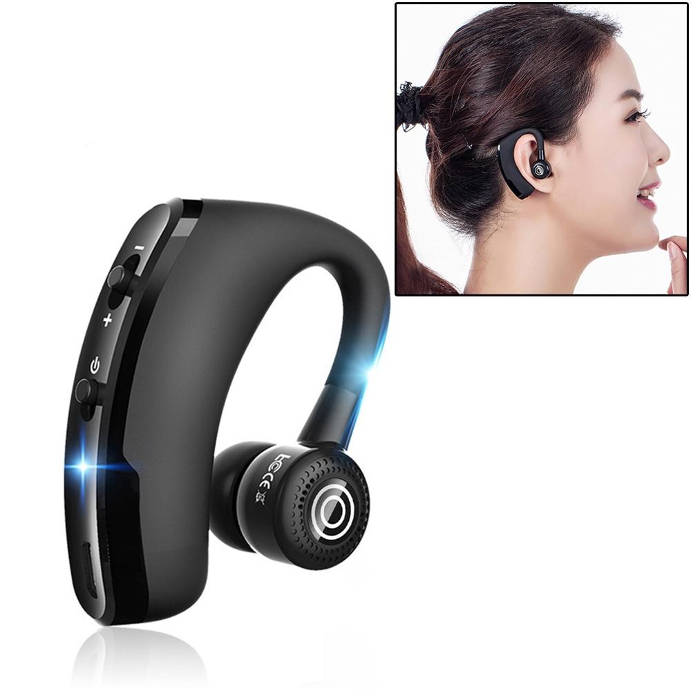 V9 Wireless Bluetooth Headset With Mic For Drivers - Black-1915196493023809536