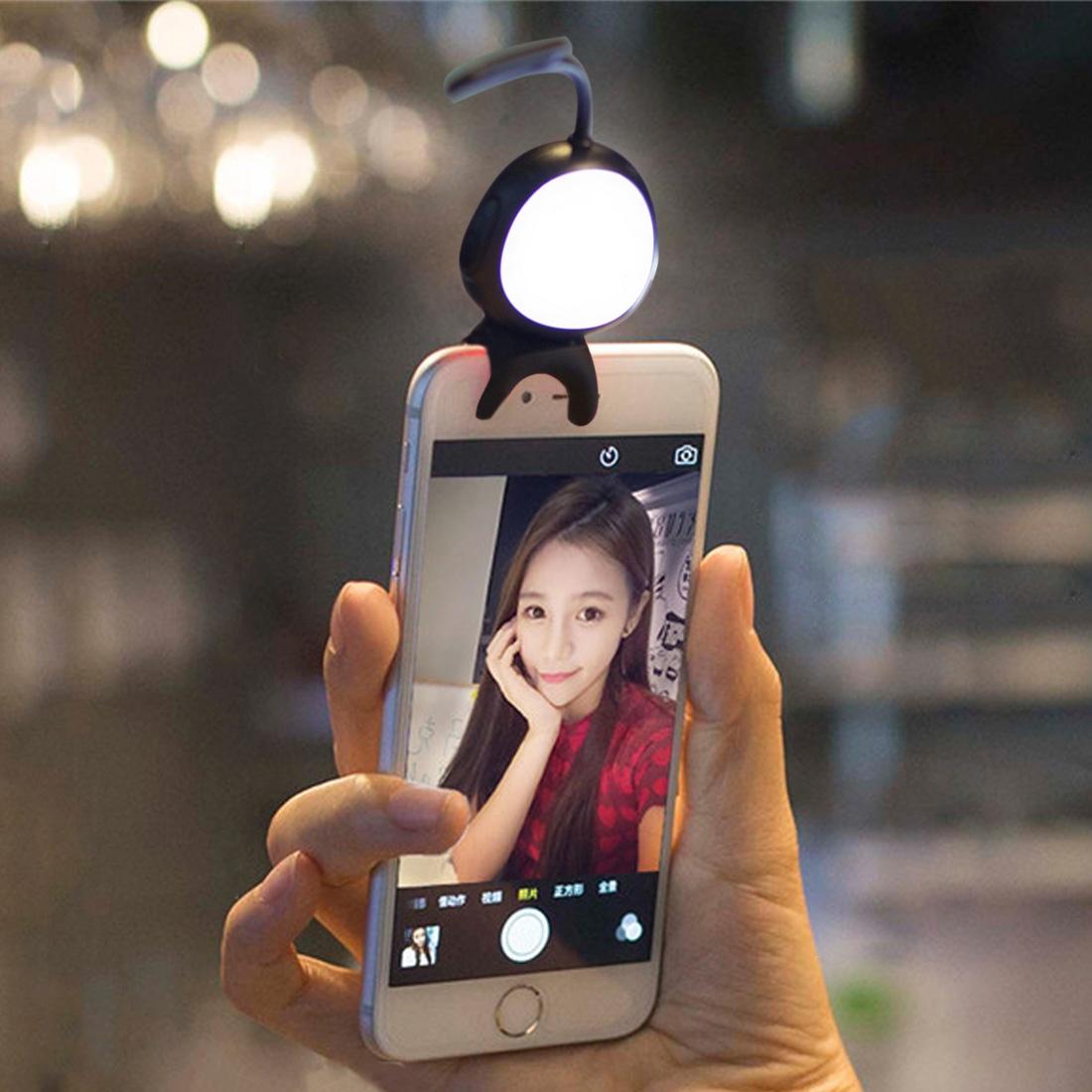 Self-Lighting Smart Phone Hook For Iphone Galaxy Huawei Xiaomi Lg Htc - Black-1915196748628889600