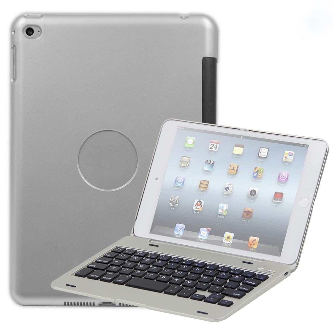 Bluetooth Keyboard Tablet Case For Ipad Mini 5 / 4 - Silver-1922443399517048832