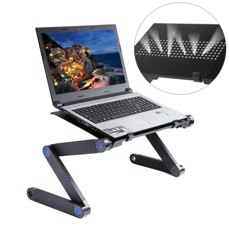 Adjustable Foldable Laptop Stand - Portable Aluminium Alloy - 360 Degree Rotation-1964932166454480896