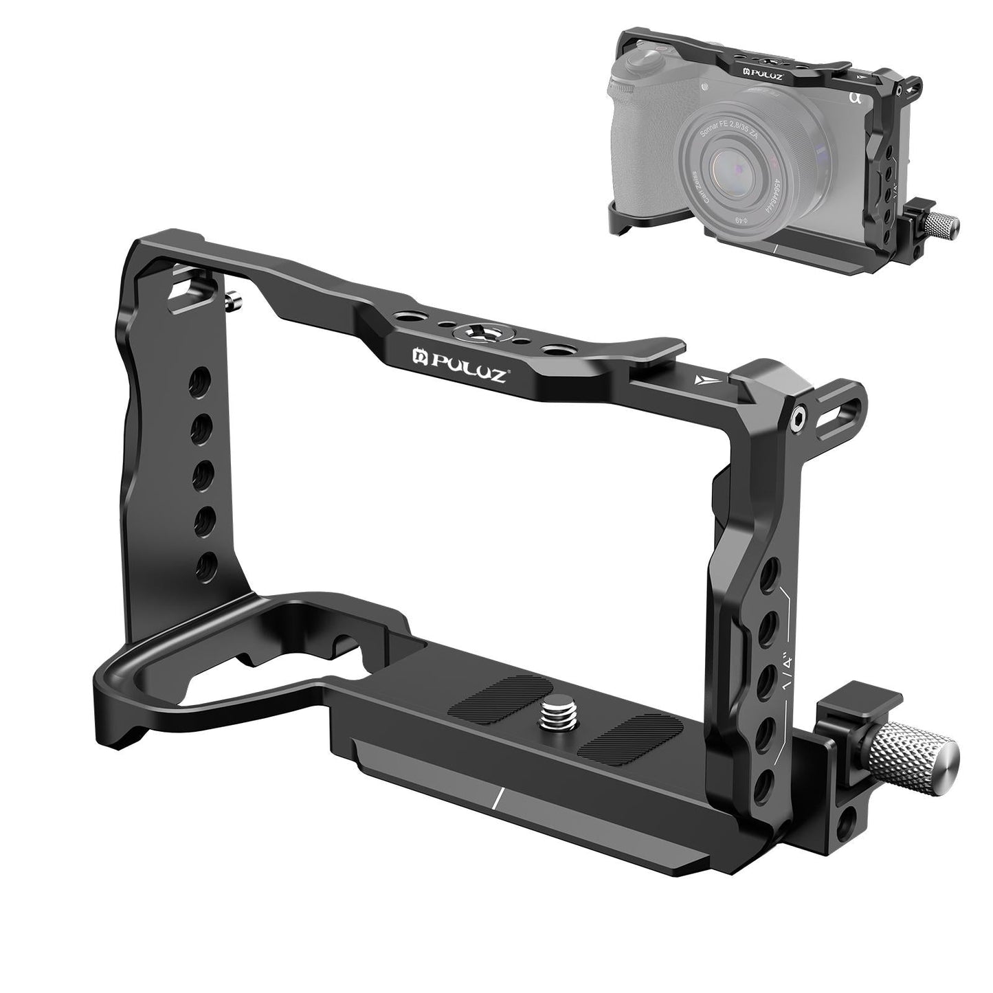 Metal Camera Cage Stabilizer For Sony A6700 - Black-1915196731012812800