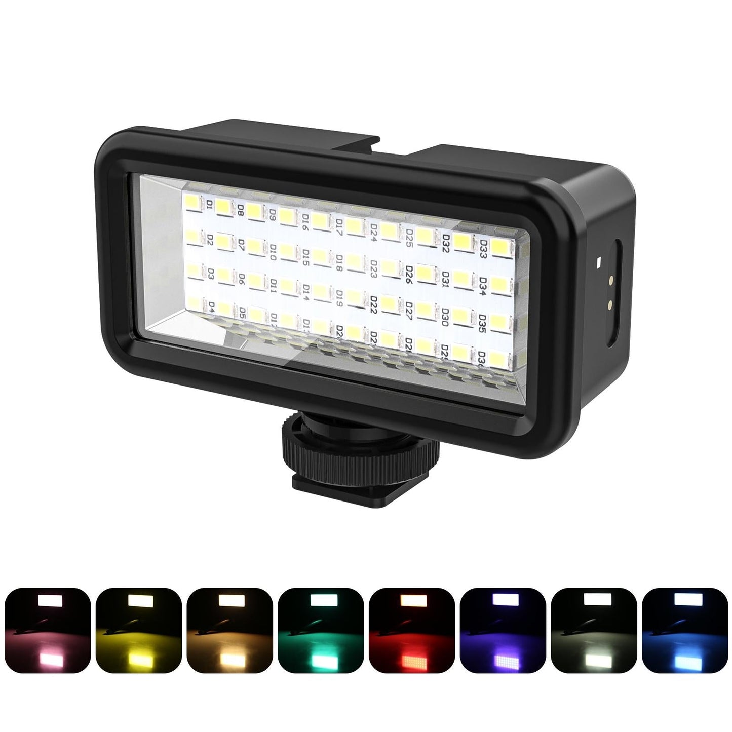 40M Waterproof Diving Fill Light For Camera And Studio - 40 Leds-1922443417154097152