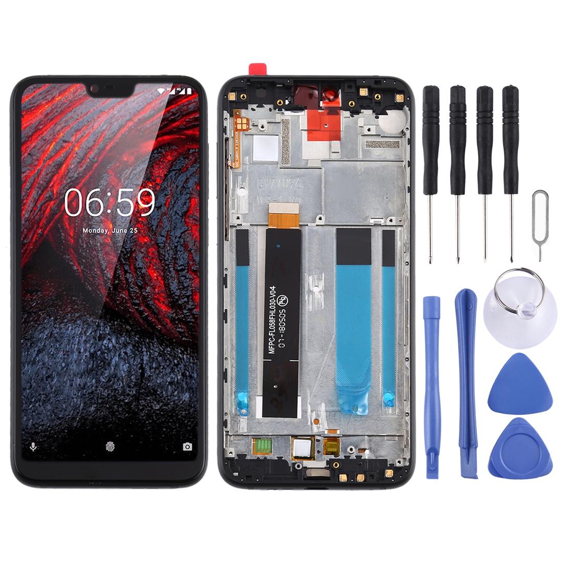Replacement Lcd Screen For Nokia X6 / 6.1 Plus With Frame And Digitizer Assembly-1915196579757821952