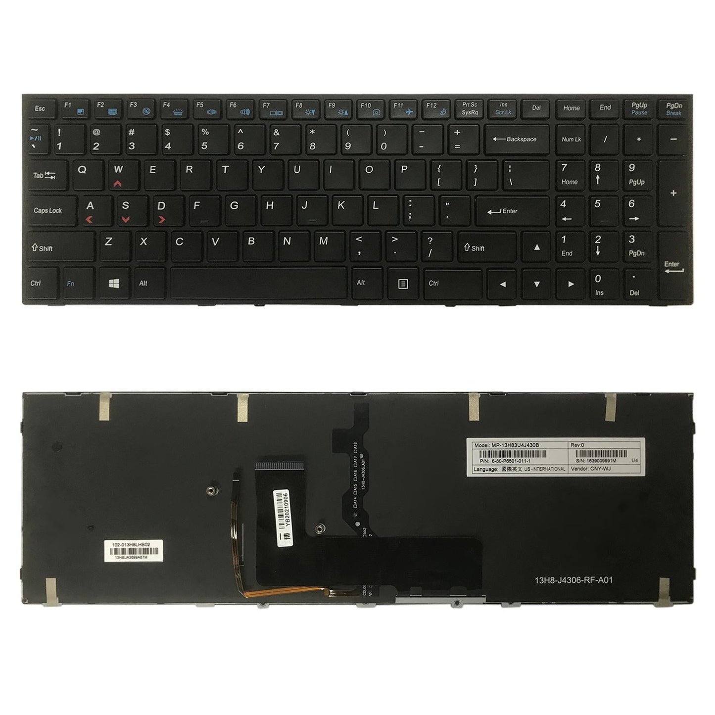 Backlit Us Keyboard For Hasee Z7M / Zx7-Cp5S2 / K690E-1915197550995050496