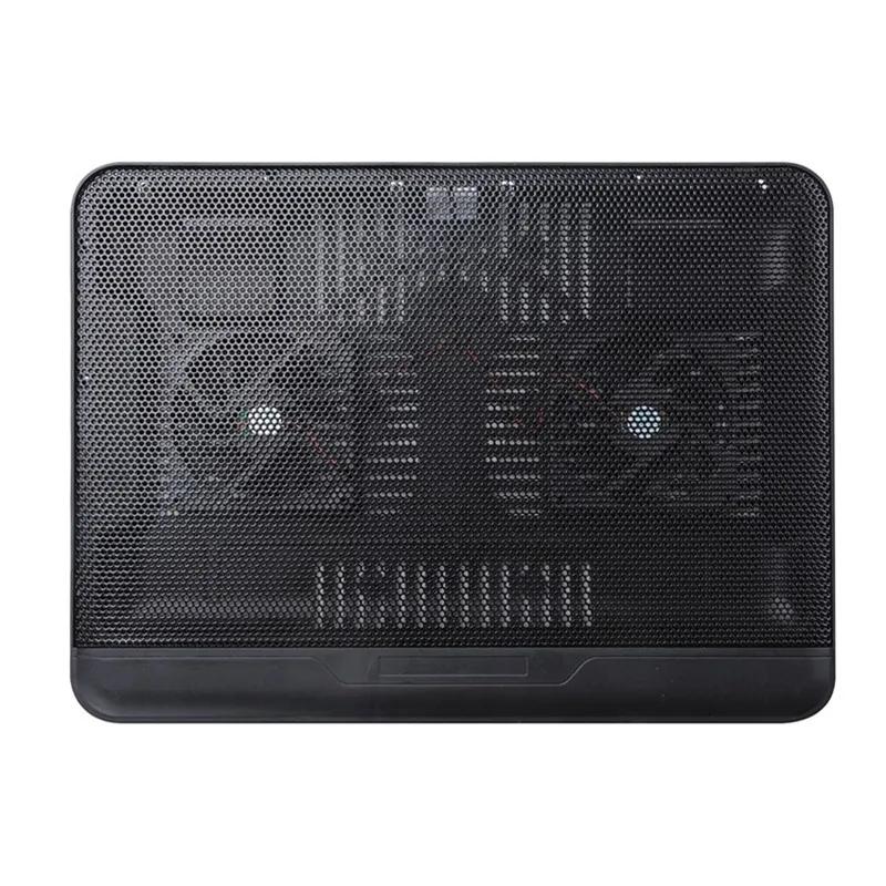 Efficient Dual Fan Laptop Cooling Pad - Led Light-1964932240504918016