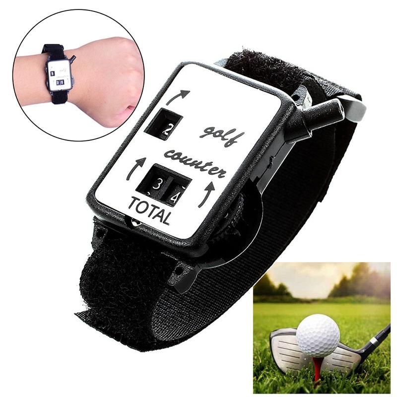 Black Portable Golf Watch With Manual Counter-1969996415677632512
