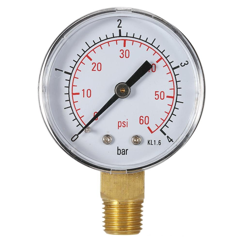 Shockproof Hydraulic Pressure Gauge For Pool Filters - Stainless Steel-1964932325104029696