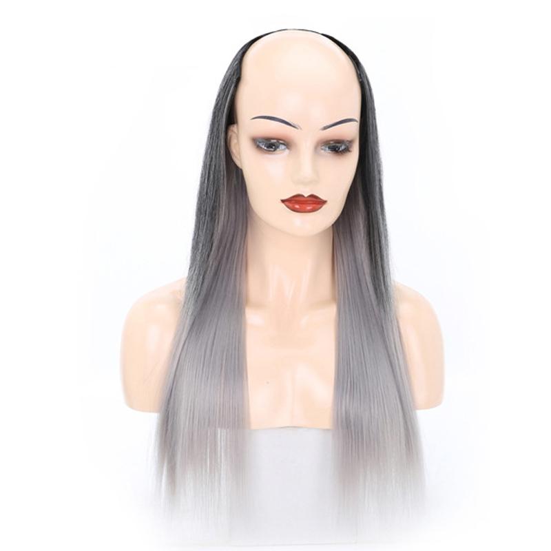 U-Shaped Long Straight Half Wig - 1Bt0906 2 - Us-1915197858521419776
