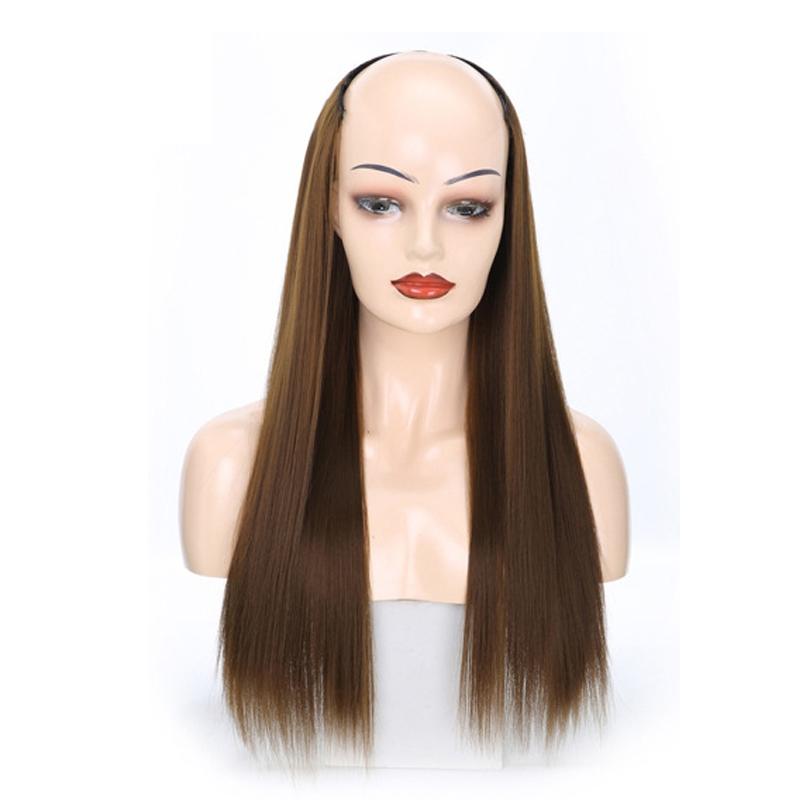 U-Shaped Long Straight Half Wig Headgear In 8 Colour Options-1915197040892186624