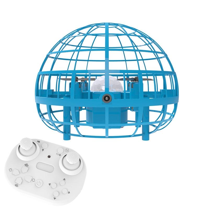 Blue Remote Stunt Ball Toy For Kids - Suspended Four-Axis Aircraft-1915196833827786752