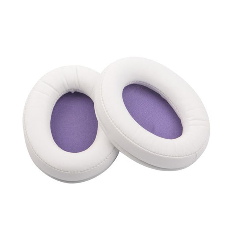 2-Pack Leather Ear Pad Covers For Kingston Cloud Silver Ii Headset - White-1915197982140141568