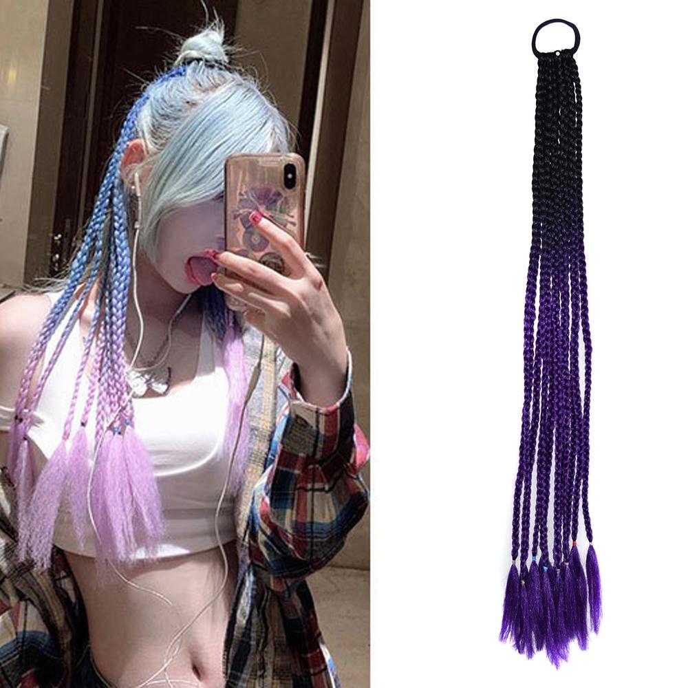 Vibrant Corn Silk Braid Hair Band Wig - Colour 06-1915197986086981632