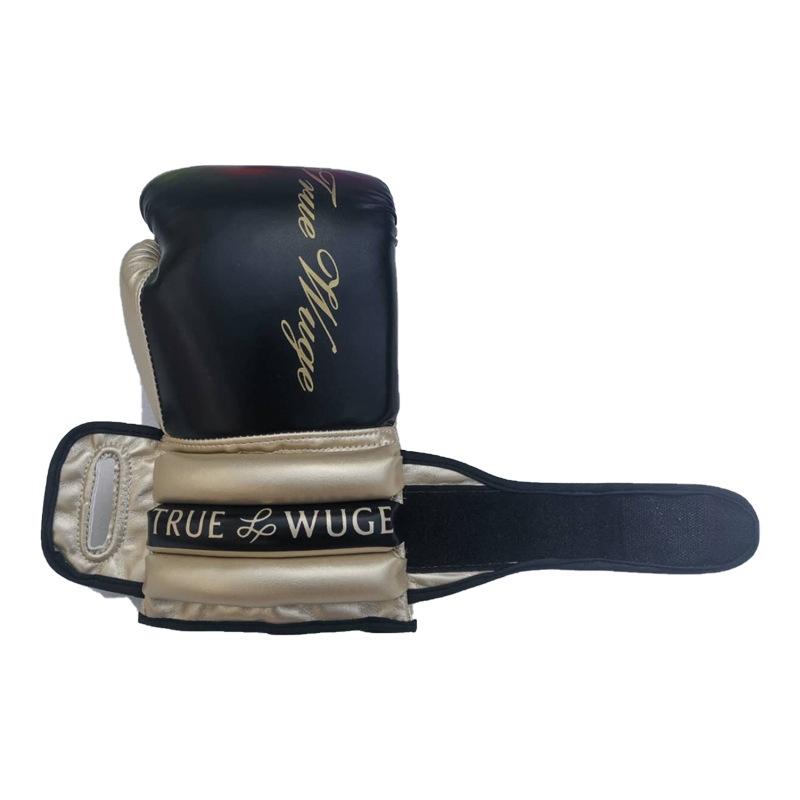 Half Finger Boxing Gloves For Sanda And Free Fighting - Black / Gold-1915196893147828224