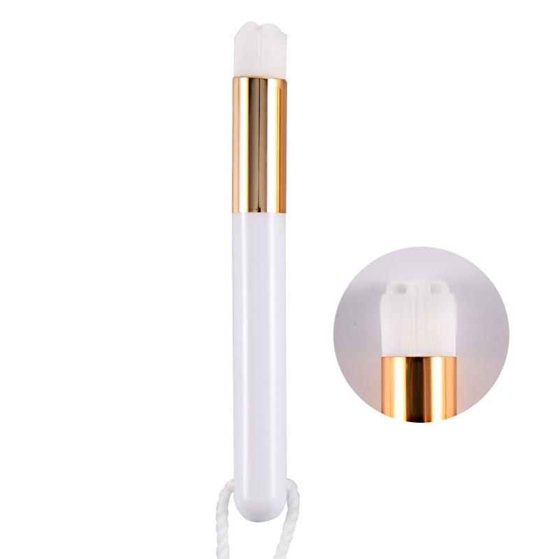 6-Piece Soft Nasal Washing Brush For Blackhead Removal And Deep Cleansing - Flower Head White Gold-1915197856747229184