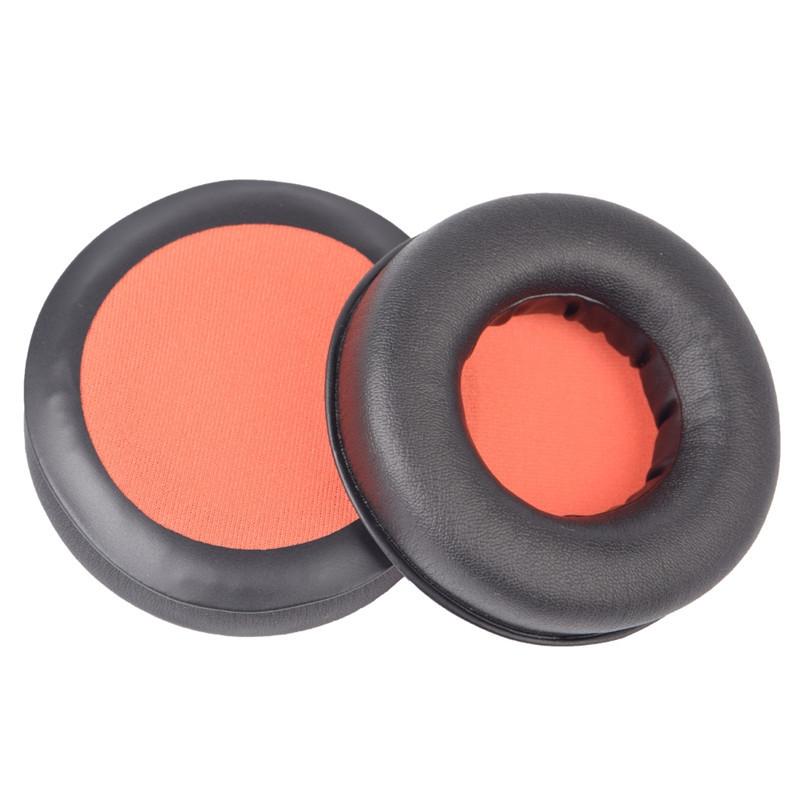 2-Pack Headset Sponge Earmuffs For Razer Kraken 7.1 V1 Pro - Black / Orange-1964932332347592704