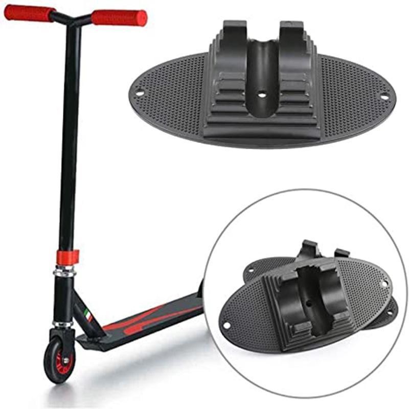 Children'S Bicycle Parking Rack - Fixed Scooter Wheel Pad Black-1964932200214433792