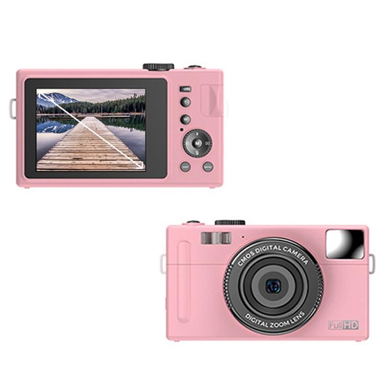 3.0 Hd Children'S Digital Camera With 48Mp And 3 Screen - Pink-1915198141741797376