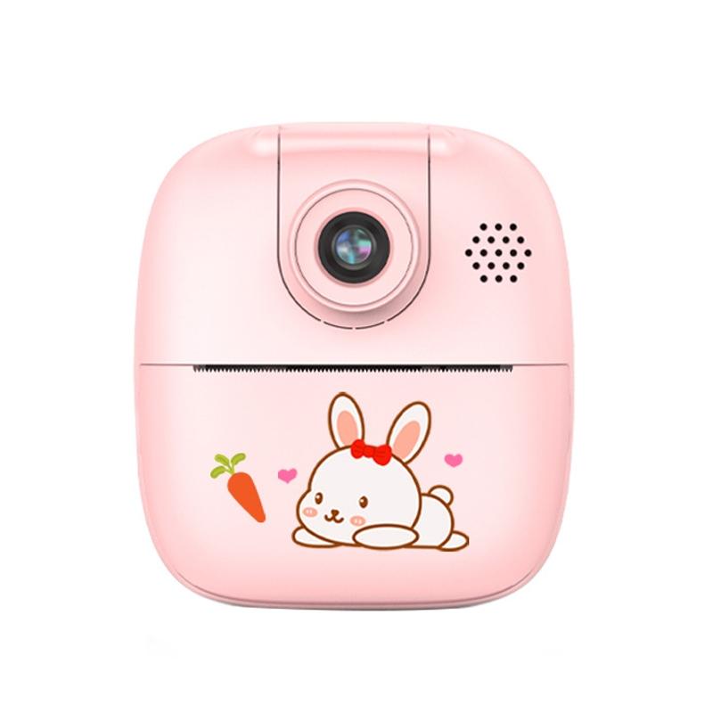 32G Pink Cartoon Kids Camera With Rotating Lens - A18 Hd-1915197692691222528