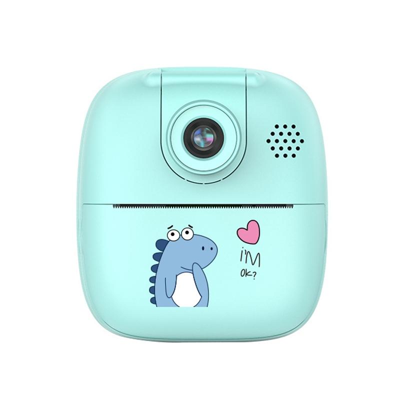 Blue Cartoon Kids Digital Camera With Rotating Lens - 32G Hd Print-1915197457323659264