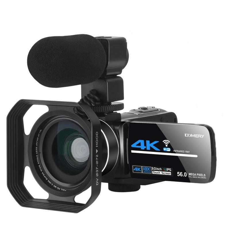 Af2 5600Px 18X Zoom 4K Digital Video Camera With Hood & Microphone & Wide-Angle Lens-1922443450951798784