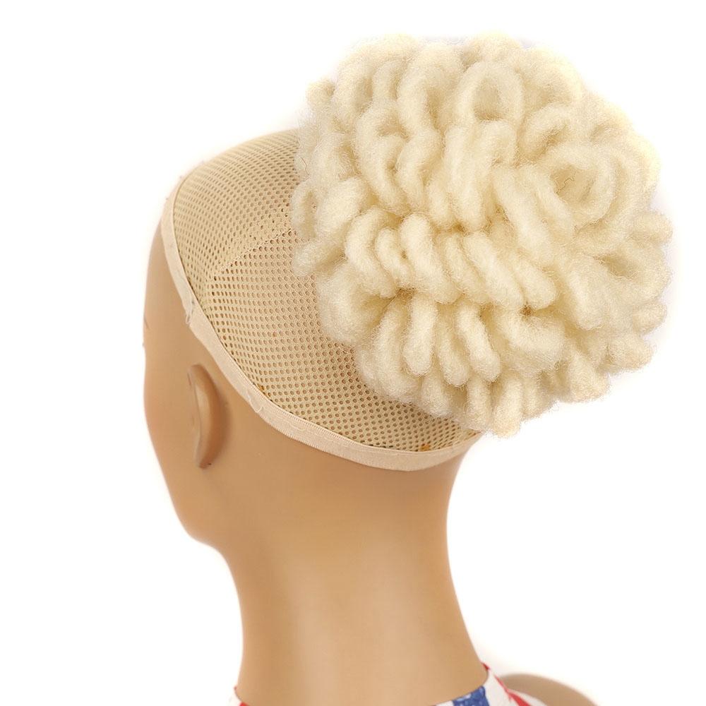 Shaggy Drawstring Dreadlock Hair Bun - 613 Colour-1915198401771868160