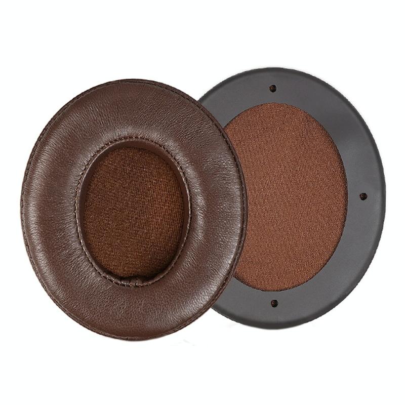 Soft And Breathable Brown Lambskin Headset Covers For Edifier W855Bt - 2 Pack-1915197808252686336