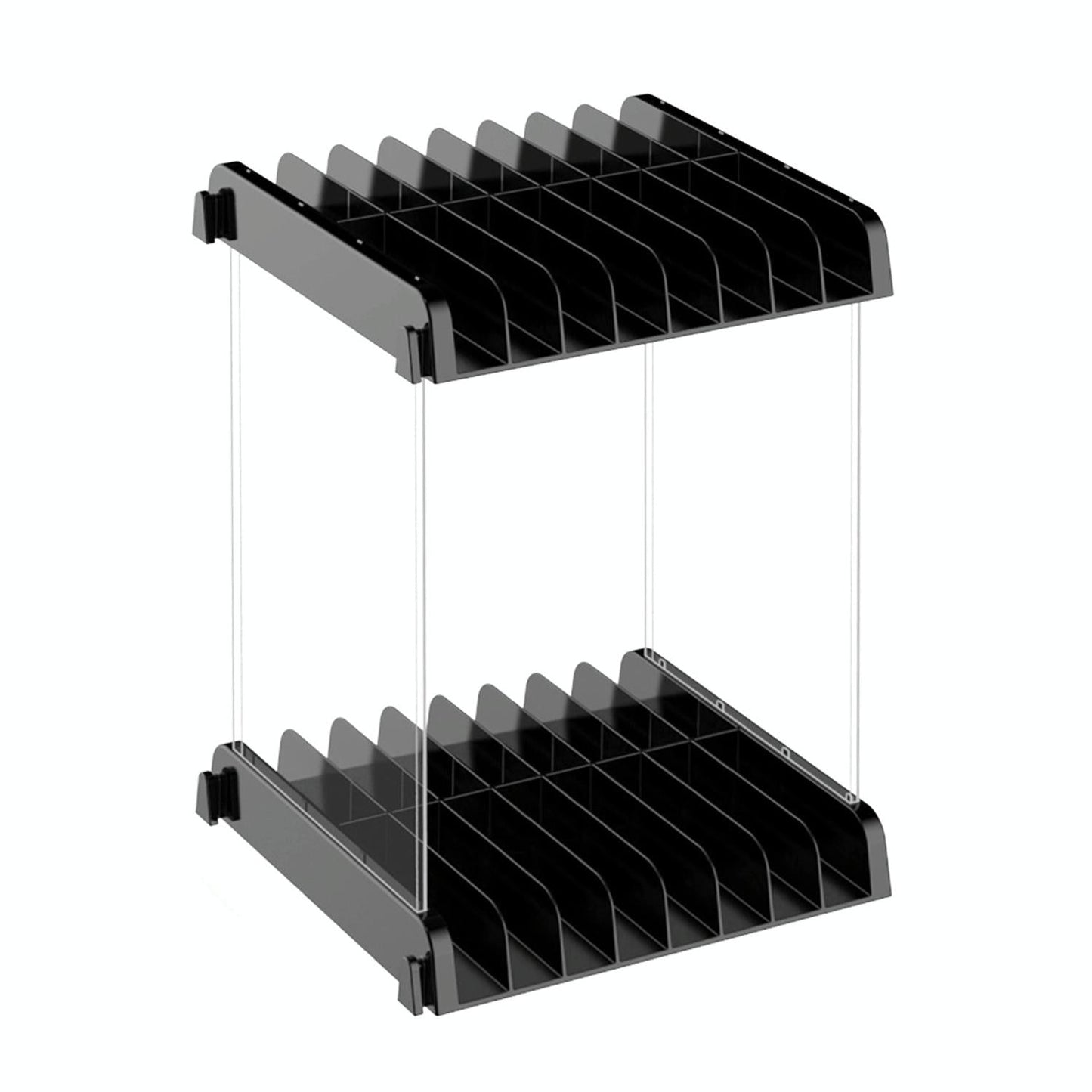 Wall-Mounted Game Card Cd Storage Bracket - Black-1915196932880470016