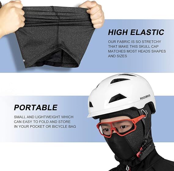 Premium Cycling UV Protection Head Cover - Full-Face Shield for Sun Safety(black)