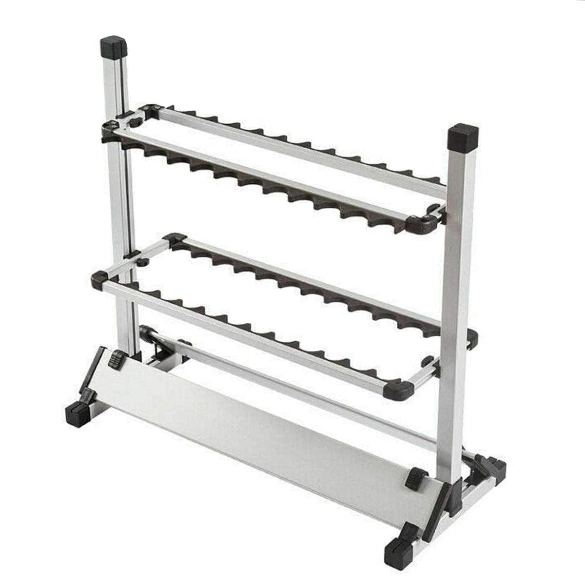 12/24 Hole Multi Functional Fishing Rod Holder Storage Rack Display Organizer - 12Holes