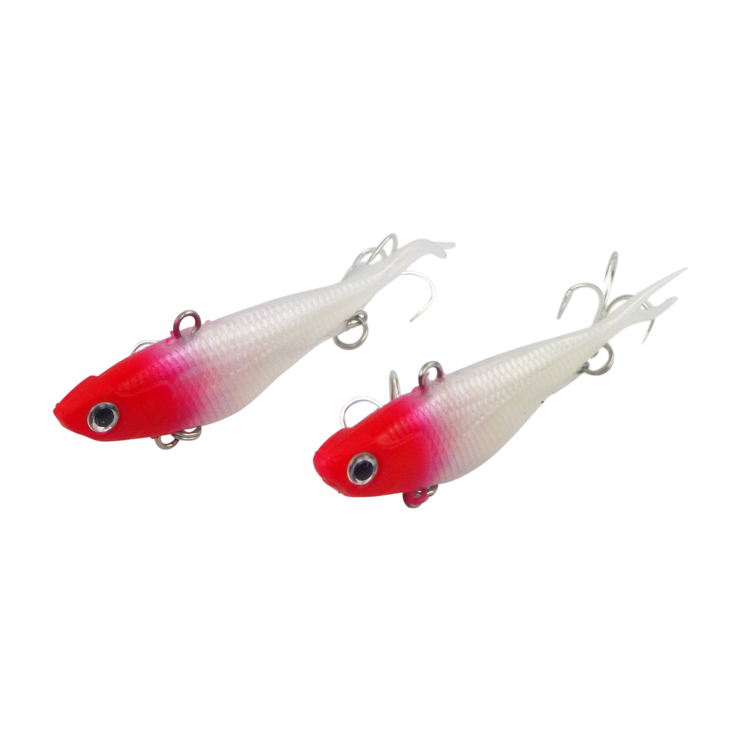 Swimerz 95mm Soft Vibe, Red Head, 2 pack