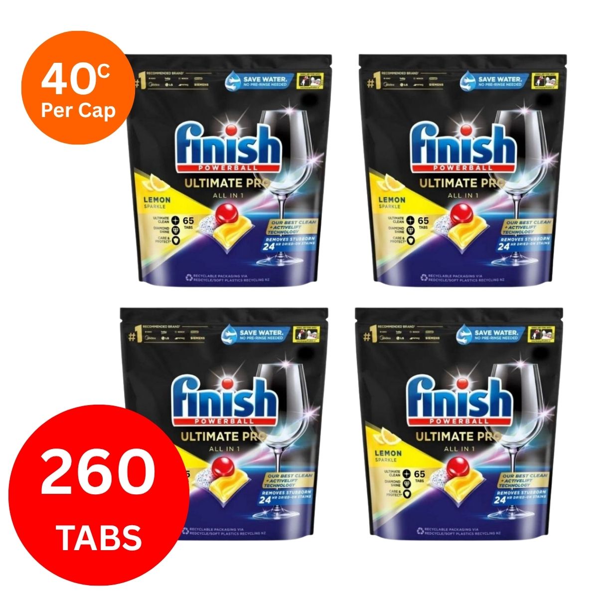 Finish Ultimate Pro x 260 Lemon Dishwasher Tablets-1984023727154794496