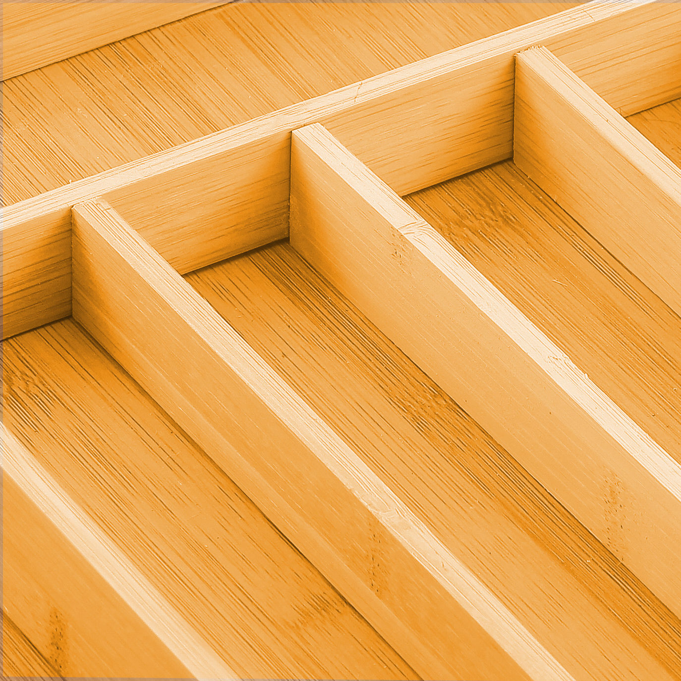 CARLA HOME Large Capacity Bamboo Expandable Drawer Organizer with Knife Block Holder for Home Kitchen Utensils-1978962235657162760