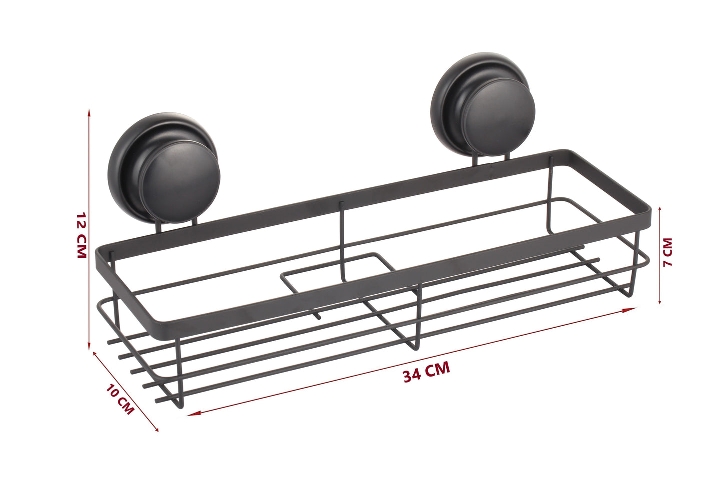 CARLA HOME  2 Pack Rectangular Corner Shower Caddy Shelf Basket Rack with Premium Vacuum Suction Cup No-Drilling for Bathroom and Kitchen-1978962237938864134
