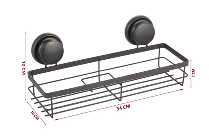 CARLA HOME  2 Pack Rectangular Corner Shower Caddy Shelf Basket Rack with Premium Vacuum Suction Cup No-Drilling for Bathroom and Kitchen-1978962237938864134