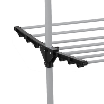 CARLA HOME Folding 3 Tier Clothes Laundry Drying Rack with Stainless Steel Tubes for Indoor & Outdoor Home-1978962238161162245