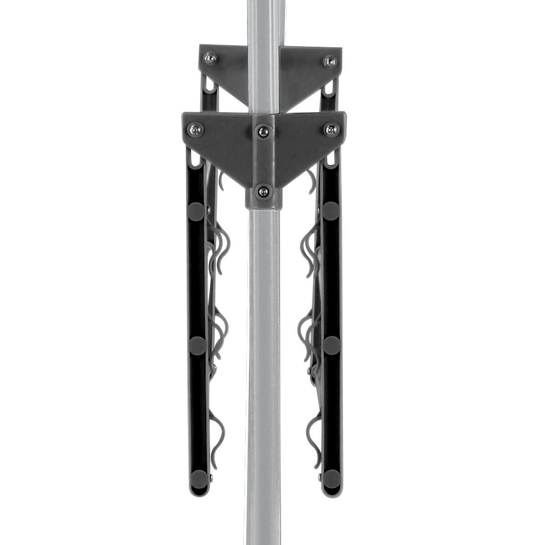 CARLA HOME Folding 3 Tier Clothes Laundry Drying Rack with Stainless Steel Tubes for Indoor & Outdoor Home-1978962238161162247