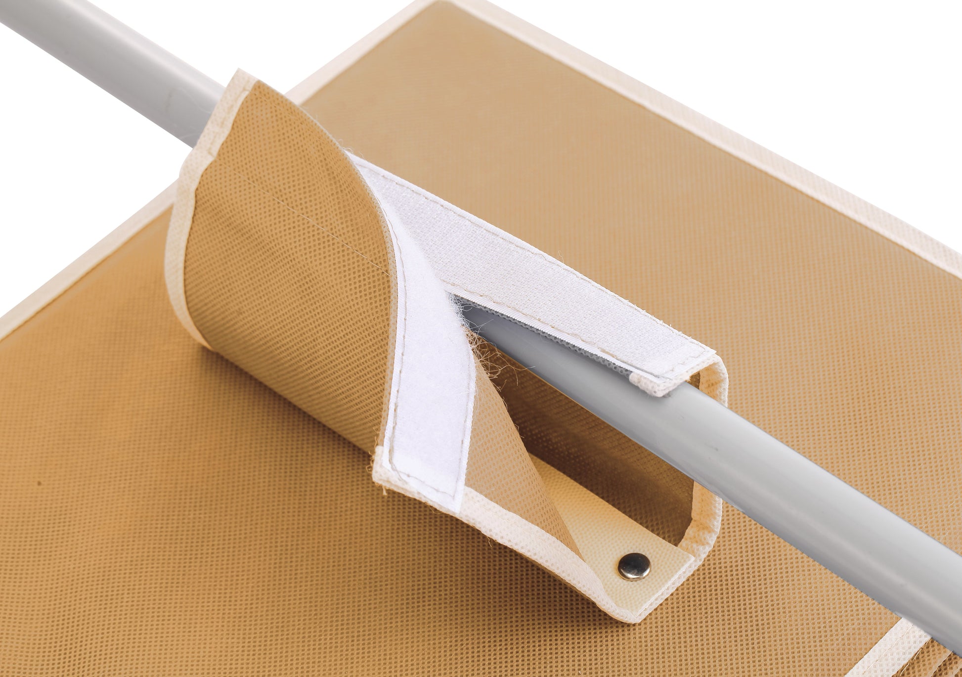 CARLA HOME  5 Tier Shelf Hanging Closet Organizer and Storage for Clothes (Beige)-1978962238572204038