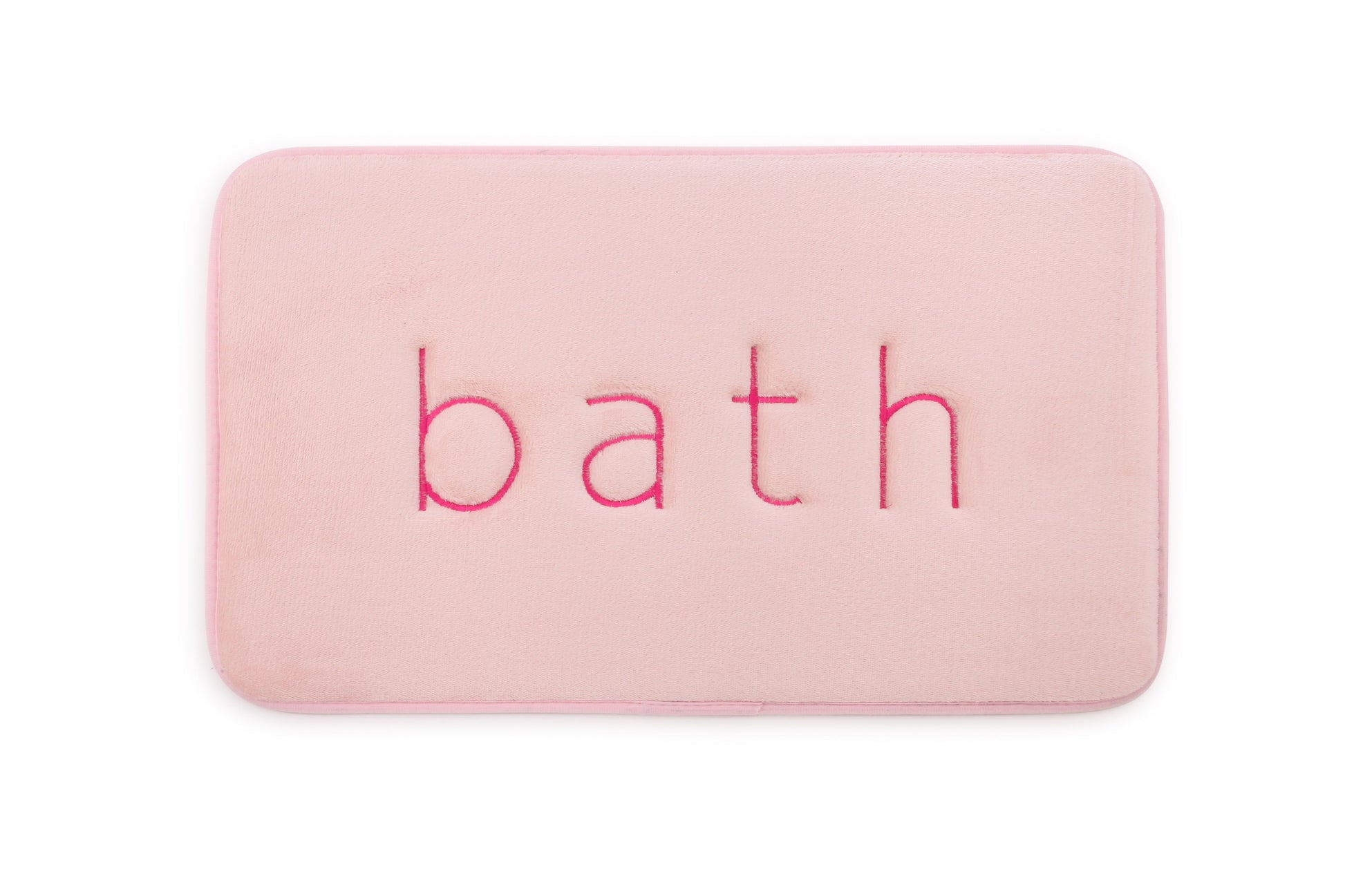 CARLA HOME Extra Thick Memory Foam & Super Comfort Bath Rug Mat for Bathroom (60 x 40 cm, Pink)-1978962238769336320
