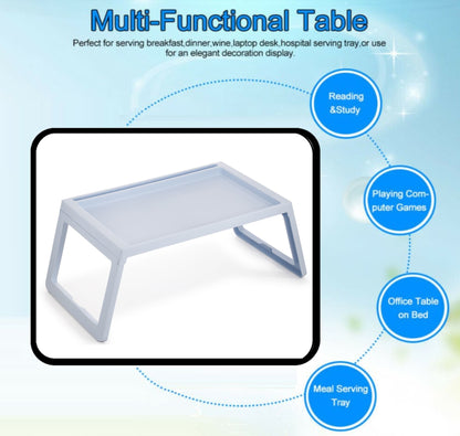 CARLA HOME Multifunction Laptop Bed Desk with foldable legs for Home Office (Blue)-1978962239998267396