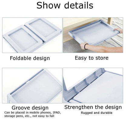 CARLA HOME Multifunction Laptop Bed Desk with foldable legs for Home Office (Blue)-1978962239998267398