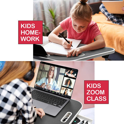 CARLA HOME Laptop Bed Desk with Storage and foldable legs for Adults, Kids & Home Office-1978962240417697794