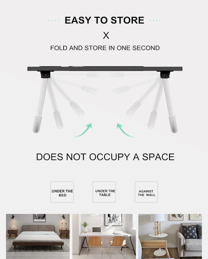 CARLA HOME Laptop Bed Desk with Storage and foldable legs for Adults, Kids & Home Office-1978962240417697797