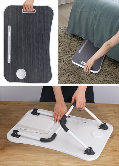 CARLA HOME Laptop Bed Desk with Storage and foldable legs for Adults, Kids & Home Office-1978962240417697799