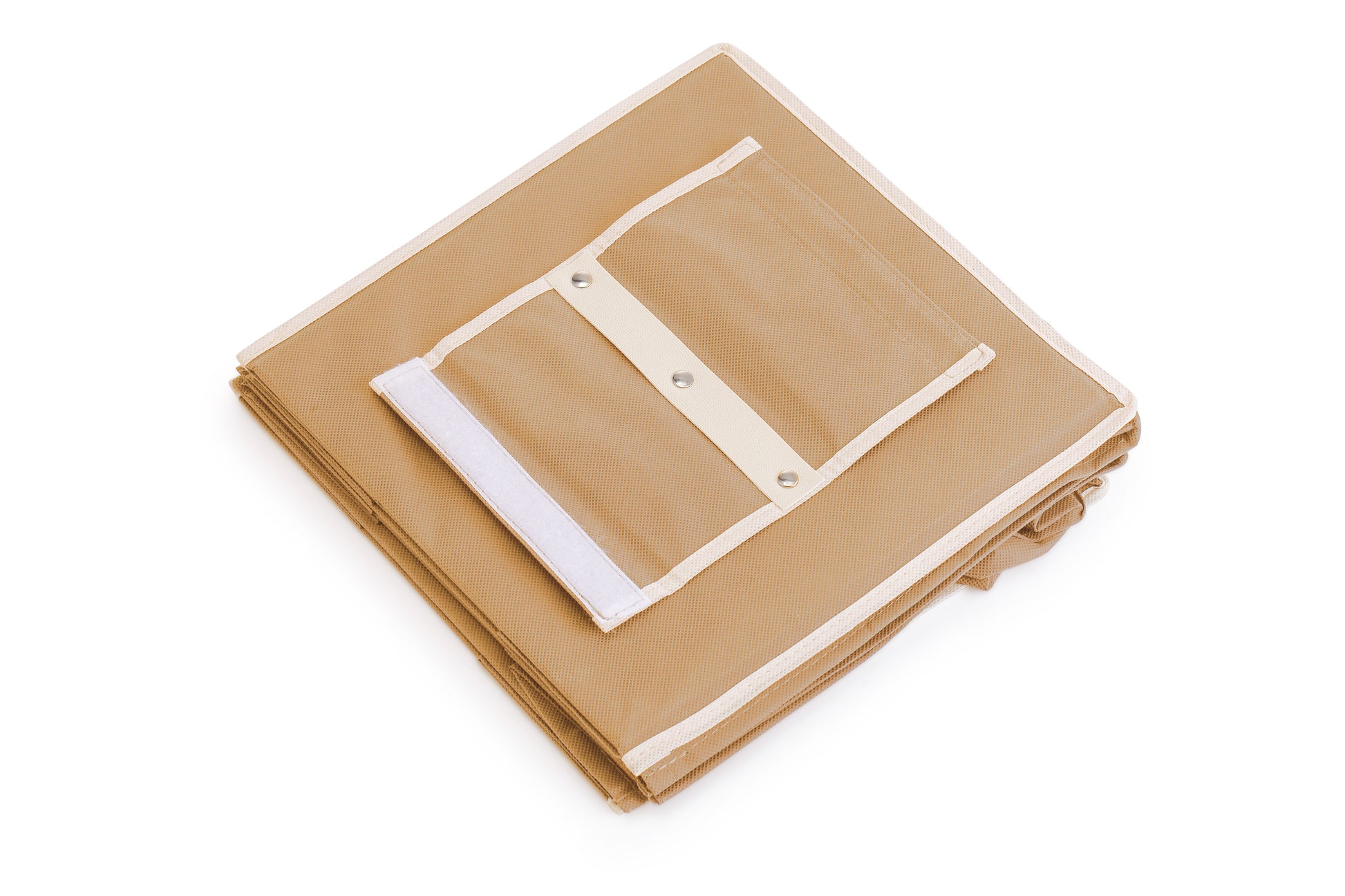 2 Pack 5-Tier Shelf Hanging Closet Organizer and Storage for Clothes (Beige)-1978962242254802951