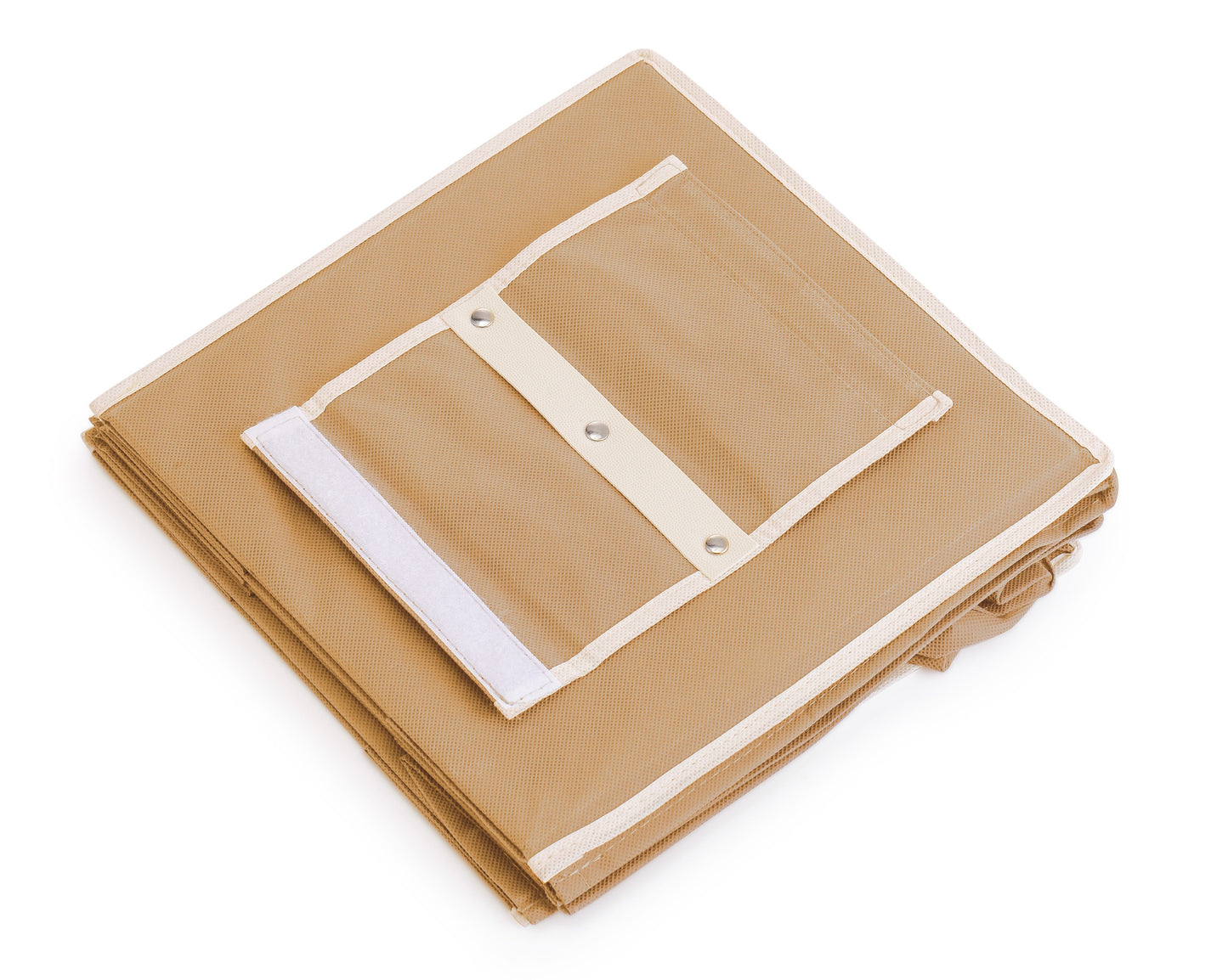 3 Pack 5-Tier Shelf Hanging Closet Organizer and Storage for Clothes (Beige)-1978962242703593479